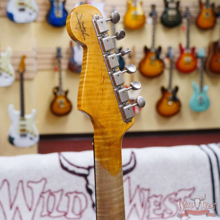 Fender Custom Shop Limited Edition 1959 59’ Special Stratocaster Flame Maple Neck Journeyman Relic Super Faded Fiesta Red - Image 11