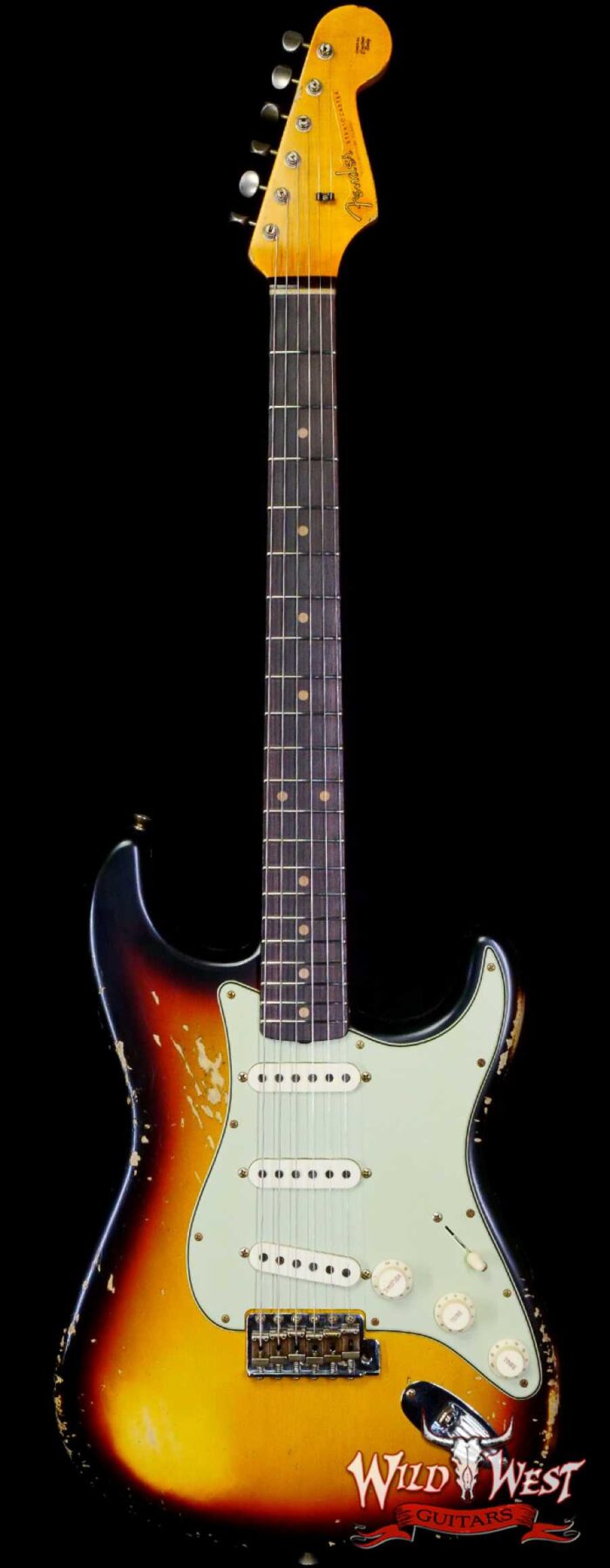Fender Custom Shop 1961 Stratocaster Heavy Relic Super Faded Aged 3 Tone Sunburst - Image 1
