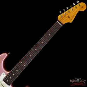 Fender Custom Shop 1959 Stratocaster AAA Rosewood Board Relic Faded Aged Burgundy Mist Metallic - Image 4