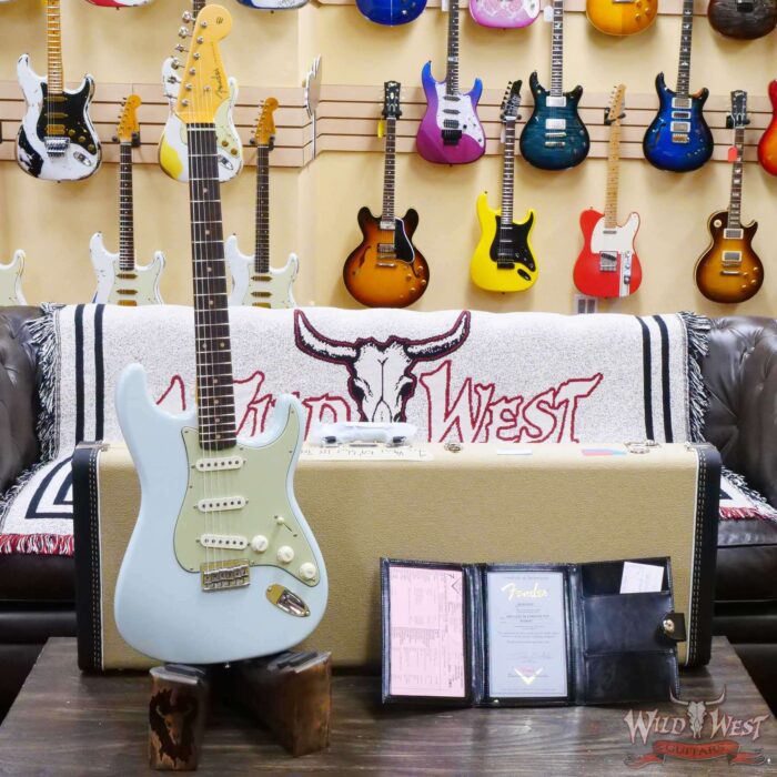 Fender Custom Shop Vintage Custom ‘59 1959 Hardtail Stratocaster Time Capsule Package Faded Aged Sonic Blue - Image 6