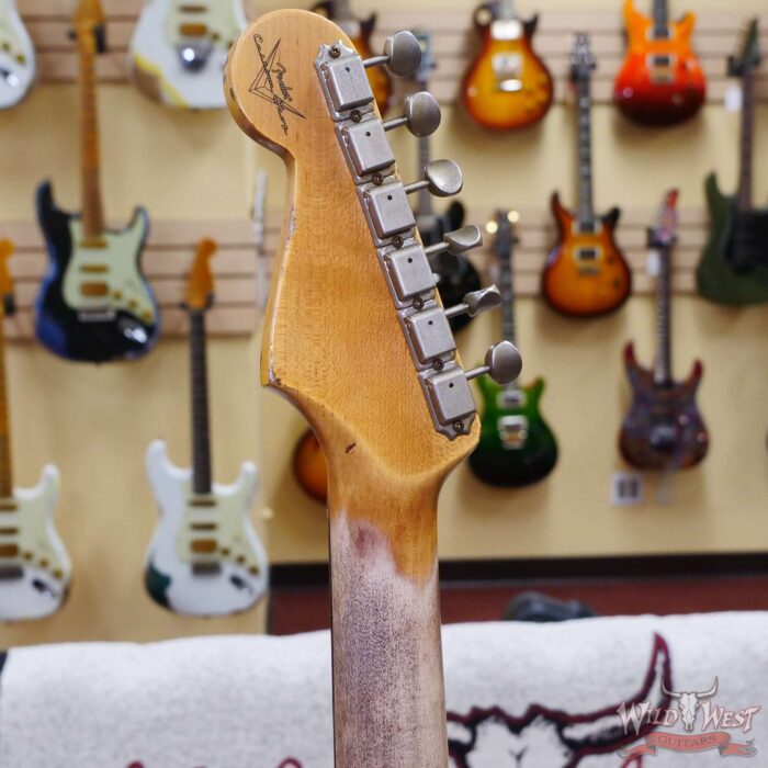Fender Custom Shop 1959 Stratocaster AAA Rosewood Fingerboard Heavy Relic Faded Aged Chocolate 3-Color Sunburst - Image 11