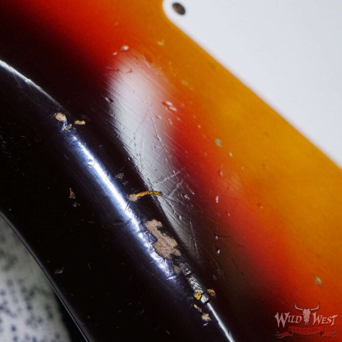 Fender Custom Shop 1959 Stratocaster AAA Rosewood Fingerboard Heavy Relic Faded Aged Chocolate 3-Color Sunburst - Image 13