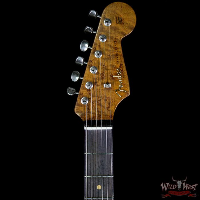 2017 NAMM Fender Custom Shop 30th Anniversary LTD 1960 Roasted Stratocaster Relic Faded Sonic Blue - Image 8