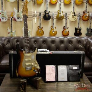 Fender Custom Shop Roasted 1960 Stratocaster Birdseye Maple Neck Slab 3A Rosewood Board Relic 3 Tone Sunburst - Image 6