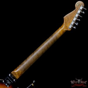 Fender Custom Shop Roasted 1960 Stratocaster Birdseye Maple Neck Slab 3A Rosewood Board Relic 3 Tone Sunburst - Image 5