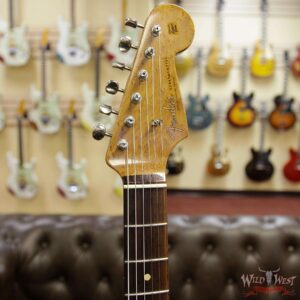 Fender Custom Shop 30th Anniversary LTD Roasted 1960 Stratocaster Relic Birdseye Neck Rosewood Board Aged Olympic White - Image 8