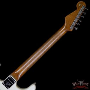 Fender Custom Shop 30th Anniversary LTD Roasted 1960 Stratocaster Relic Birdseye Neck Rosewood Board Aged Olympic White - Image 11