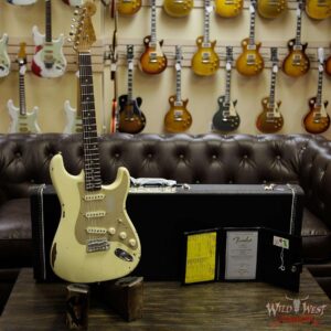 Fender Custom Shop Roasted 1960 Stratocaster Relic Birdseye Maple Neck AAA Rosewood Aged Vintage White - Image 12