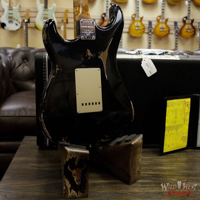 Fender Custom Shop 1960 Roasted Stratocaster Relic Birdseye Maple Neck Aged Black - Image 13