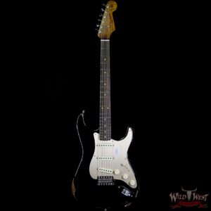 Fender Custom Shop 1960 Roasted Stratocaster Relic Birdseye Maple Neck Aged Black - Image 3