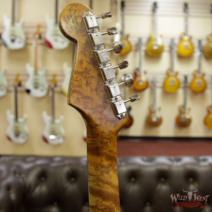 Fender Custom Shop 1960 Roasted Stratocaster Relic Birdseye Maple Neck Aged Black - Image 8