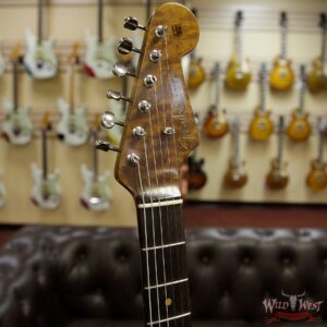 Fender Custom Shop 1960 Roasted Stratocaster Relic Birdseye Maple Neck Aged Black - Image 6