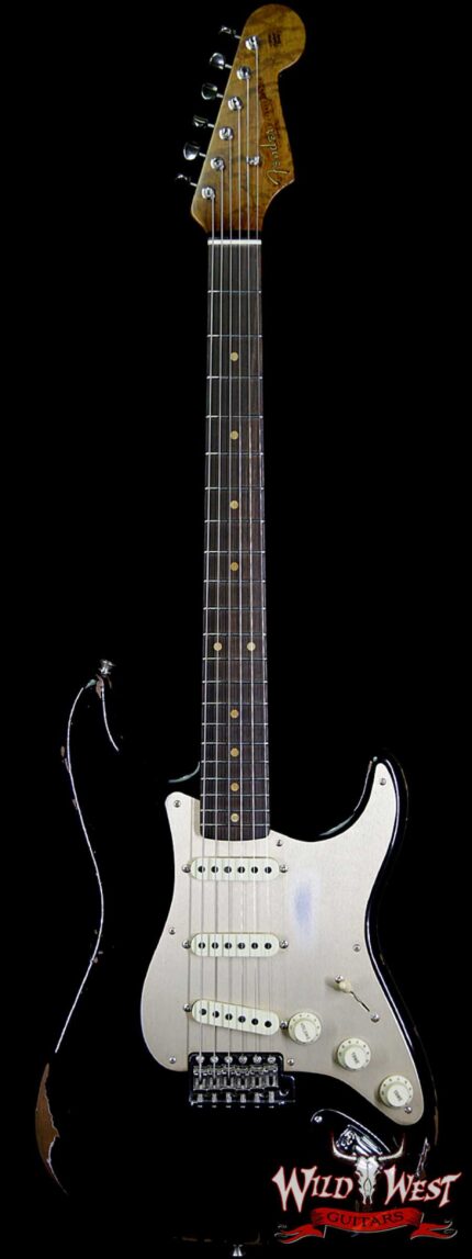Fender Custom Shop 1960 Roasted Stratocaster Relic Birdseye Maple Neck Aged Black
