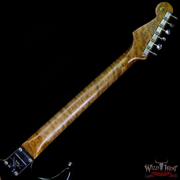 Fender Custom Shop 1960 Roasted Stratocaster Relic Birdseye Maple Neck Aged Black - Image 9