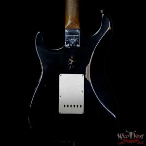 Fender Custom Shop 1960 Roasted Stratocaster Relic Birdseye Maple Neck AAA Rosewood Board Black - Image 6