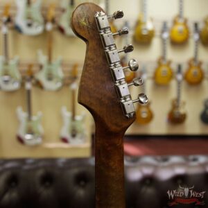 Fender Custom Shop 1960 Roasted Stratocaster Relic Birdseye Maple Neck AAA Rosewood Board Black - Image 9