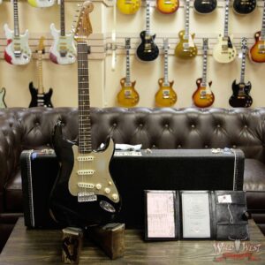 Fender Custom Shop Roasted 1960 Stratocaster Relic AAA Birdseye Neck 3A Rosewood Slab Board Black - Image 8