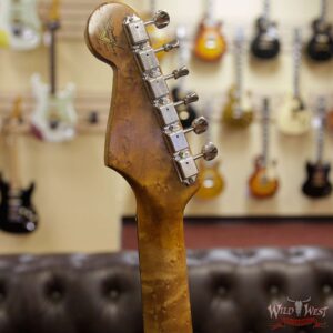 Fender Custom Shop Roasted 1960 Stratocaster Relic AAA Birdseye Neck 3A Rosewood Slab Board Black - Image 6