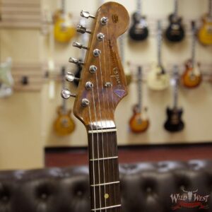 Fender Custom Shop Roasted 1960 Stratocaster Relic AAA Birdseye Neck 3A Rosewood Slab Board Black - Image 4