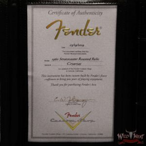 Fender Custom Shop 1960 Roasted Stratocaster Relic 3A Birdseye Maple Neck 3A Rosewood Slab Board Black - Image 14