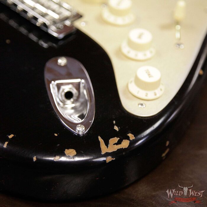 Fender Custom Shop 1960 Roasted Stratocaster Relic 3A Birdseye Maple Neck 3A Rosewood Slab Board Black - Image 10