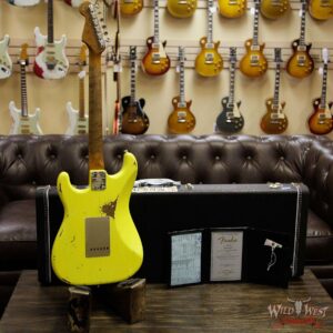 Fender Custom Shop 1960 Roasted Stratocaster Relic Birdseye Maple Neck AAA Rosewood Graffiti Yellow - Image 14