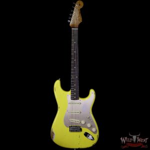 Fender Custom Shop 1960 Roasted Stratocaster Relic Birdseye Maple Neck AAA Rosewood Graffiti Yellow - Image 4
