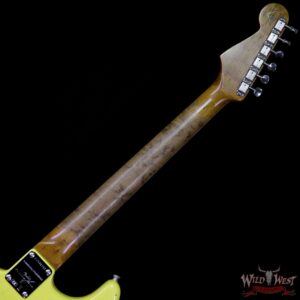 Fender Custom Shop 1960 Roasted Stratocaster Relic Birdseye Maple Neck AAA Rosewood Graffiti Yellow - Image 10