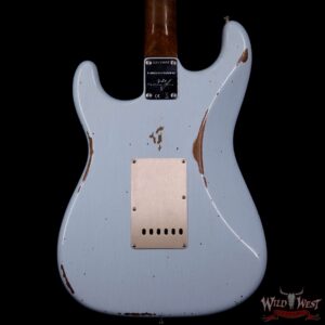 Fender Custom Shop 1960 Roasted Stratocaster Relic Birdseye Maple Neck Rosewood Fingerboard Sonic Blue - Image 6