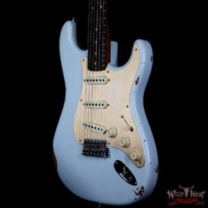 Fender Custom Shop 1960 Roasted Stratocaster Relic Birdseye Maple Neck Rosewood Fingerboard Sonic Blue - Image 2