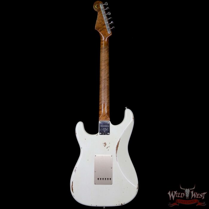 2017 NAMM Fender Custom Shop 30th Anniversary LTD 1960 Roasted Stratocaster Relic Aged Olympic White - Image 6