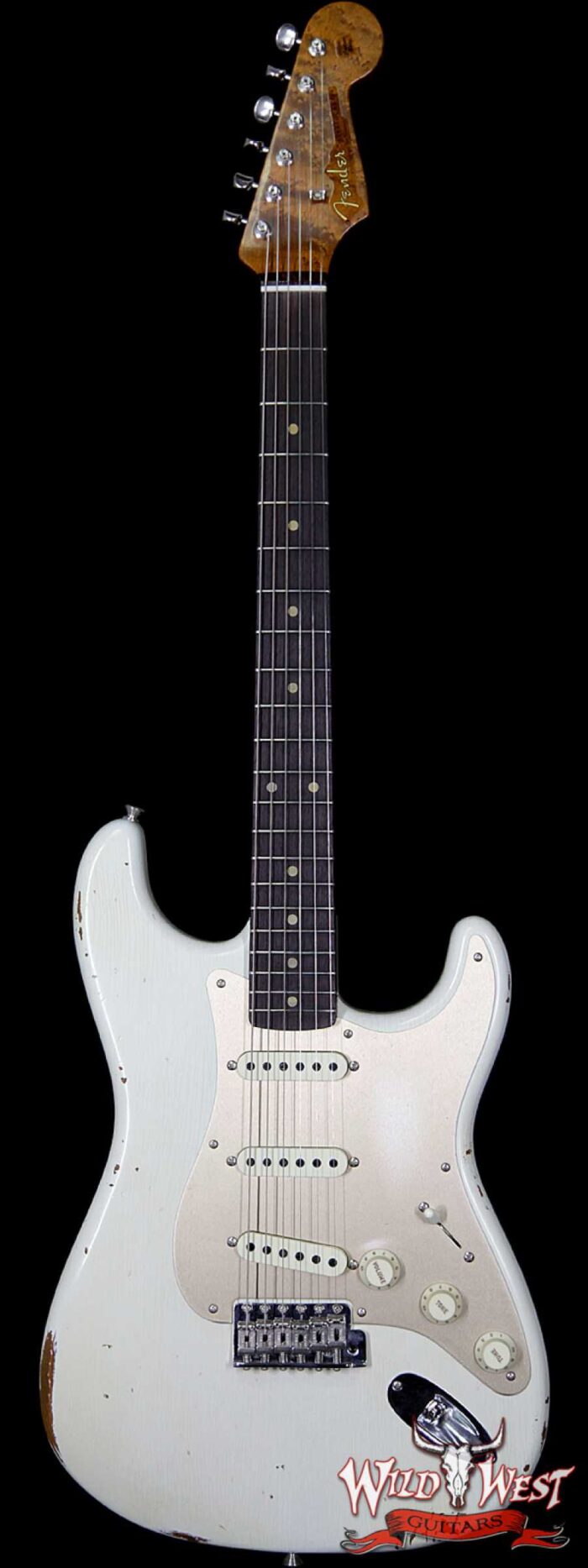 2017 NAMM Fender Custom Shop 30th Anniversary LTD 1960 Roasted Stratocaster Relic Aged Olympic White - Image 1