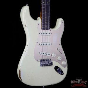 2017 NAMM Fender Custom Shop 30th Anniversary LTD 1960 Roasted Stratocaster Relic Aged Vintage White - Image 4