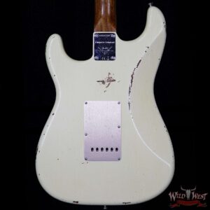 2017 NAMM Fender Custom Shop 30th Anniversary LTD 1960 Roasted Stratocaster Relic Aged Vintage White - Image 7