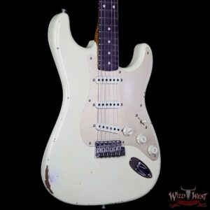 2017 NAMM Fender Custom Shop 30th Anniversary LTD 1960 Roasted Stratocaster Relic Aged Vintage White - Image 4