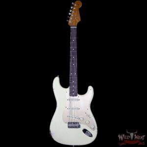 2017 NAMM Fender Custom Shop 30th Anniversary LTD 1960 Roasted Stratocaster Relic Aged Vintage White - Image 5