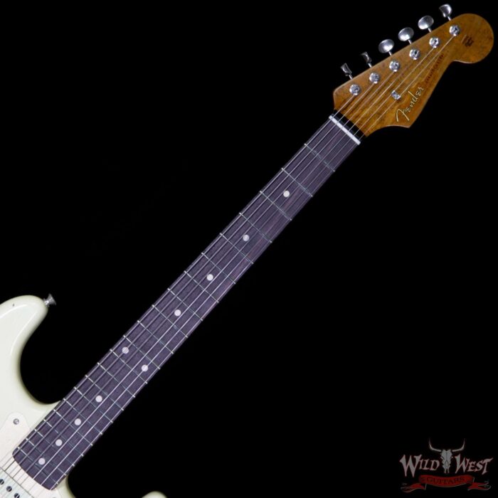 2017 NAMM Fender Custom Shop 30th Anniversary LTD 1960 Roasted Stratocaster Relic Aged Vintage White - Image 9