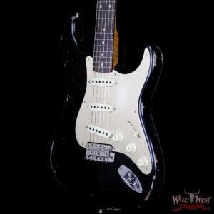 2017 NAMM Fender Custom Shop 30th Anniversary LTD 1960 Roasted Stratocaster Relic Aged Black - Image 2
