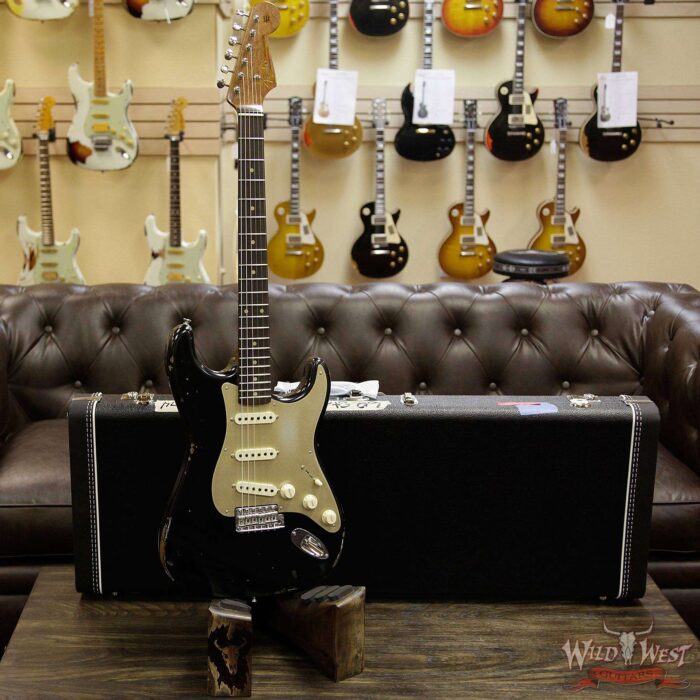 2017 NAMM Fender Custom Shop 30th Anniversary LTD 1960 Roasted Stratocaster Relic Aged Black - Image 12