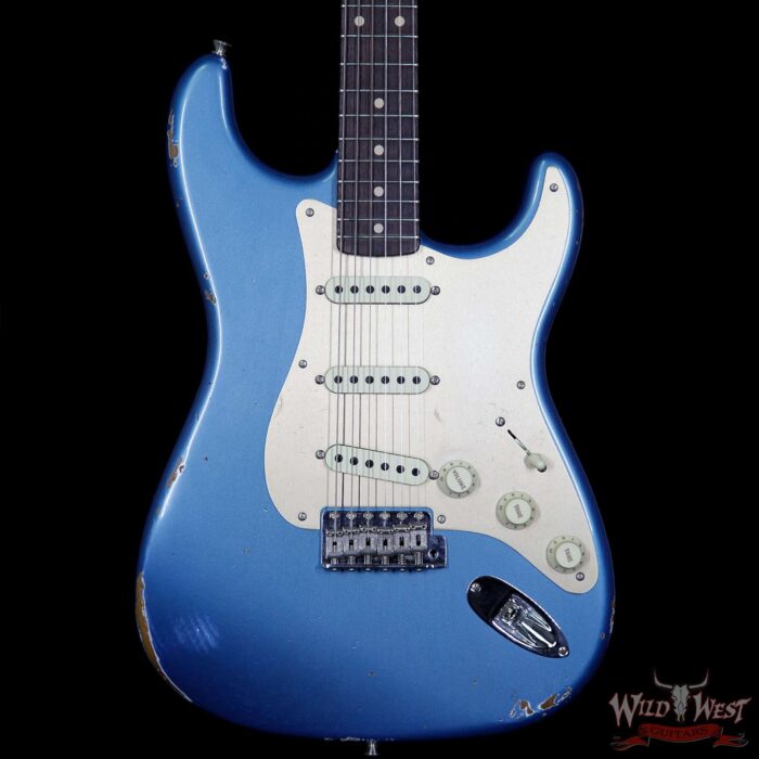 2017 NAMM Fender Custom Shop 30th Anniversary LTD 1960 Roasted Stratocaster Relic Lake Placid Blue - Image 3