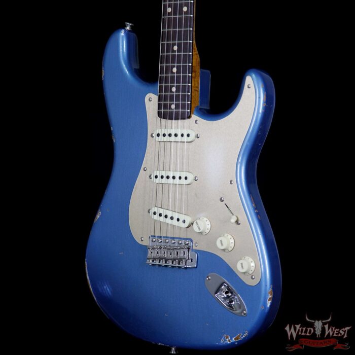 2017 NAMM Fender Custom Shop 30th Anniversary LTD 1960 Roasted Stratocaster Relic Lake Placid Blue - Image 2