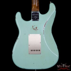 2017 NAMM Fender Custom Shop 30th Anniversary LTD 1960 Roasted Stratocaster Relic Aged Surf Green - Image 7