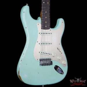 2017 NAMM Fender Custom Shop 30th Anniversary LTD 1960 Roasted Stratocaster Relic Aged Surf Green - Image 4