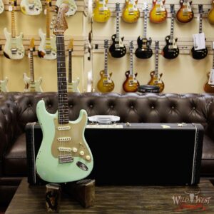 2017 NAMM Fender Custom Shop 30th Anniversary LTD 1960 Roasted Stratocaster Relic Aged Surf Green - Image 12