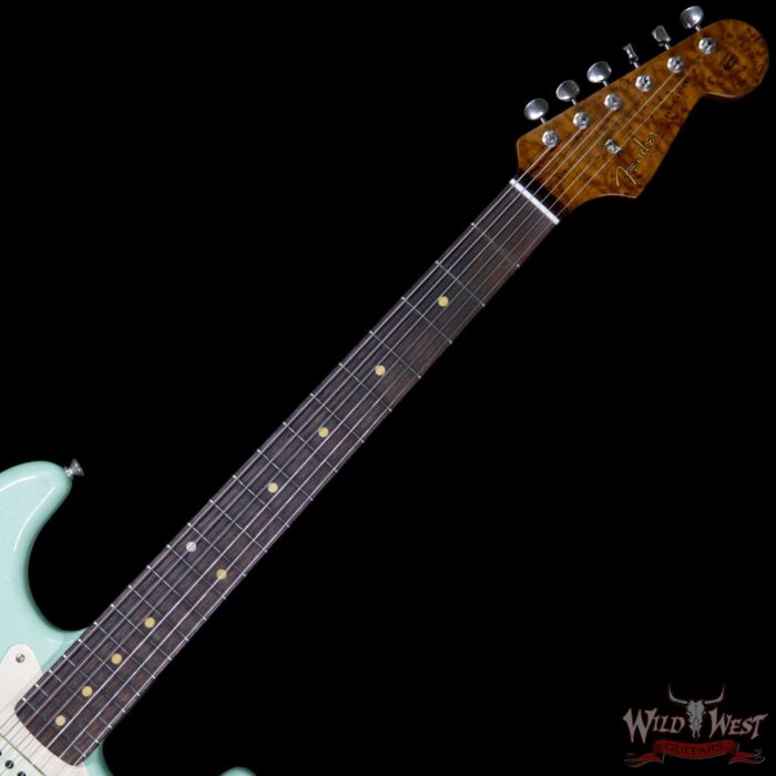 2017 NAMM Fender Custom Shop 30th Anniversary LTD 1960 Roasted Stratocaster Relic Aged Surf Green - Image 9