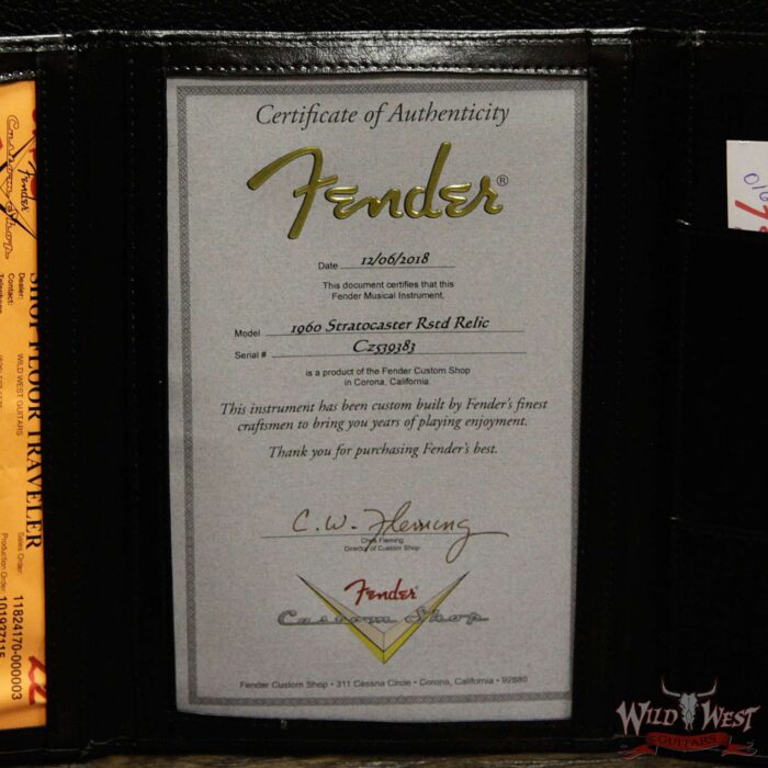 Fender Custom Shop Roasted 1960 Stratocaster Relic Birdseye Maple Neck AAA Rosewood Slab Board 3 Tone Sunburst - Image 15