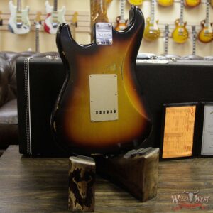 Fender Custom Shop Roasted 1960 Stratocaster Relic Birdseye Maple Neck AAA Rosewood Slab Board 3 Tone Sunburst - Image 13