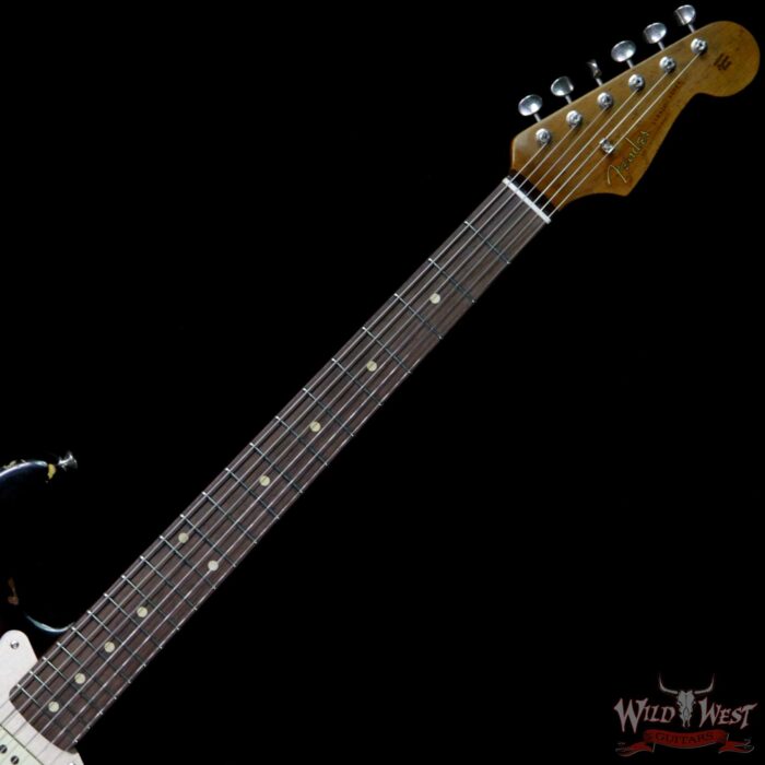 Fender Custom Shop Roasted 1960 Stratocaster Relic Birdseye Neck AAA Rosewood Slab Board 3 Tone Sunburst - Image 6