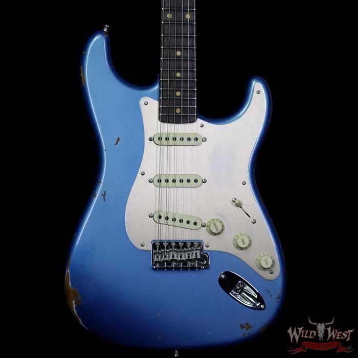 Fender Custom Shop 1960 Roasted Stratocaster Relic Birdseye Neck AAA Rosewood Board Lake Placid Blue - Image 3