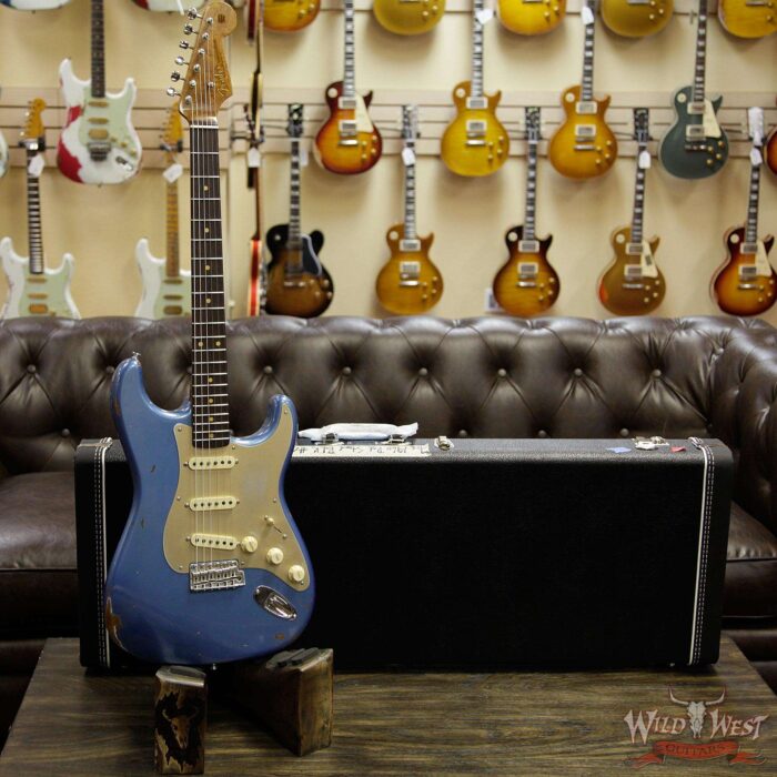 Fender Custom Shop 1960 Roasted Stratocaster Relic Birdseye Neck AAA Rosewood Board Lake Placid Blue - Image 12